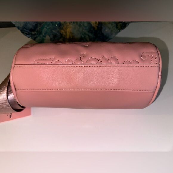 NWT Juicy Couture Quilted Taffy Pink Juicy Chain Barrel Crossbody Bag - Picture 4 of 8
